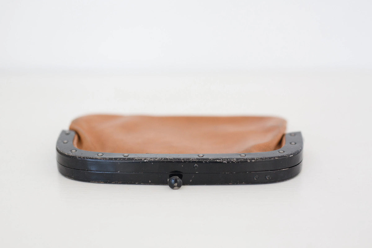 Vintage 1972 leather German Post money pouch