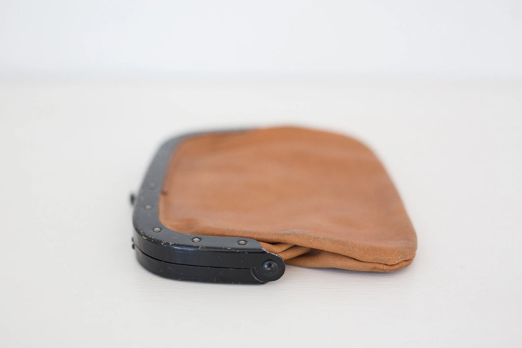 Vintage 1972 leather German Post money pouch